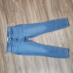 Signature Levi Strauss Denim Mid-Rise Stretch Straight Leg Blue Jeans Women 12M